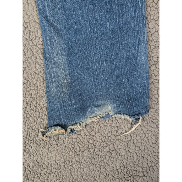 LEVI'S 504 Slouch Flared Low Rise Stretch Blue Denim Jeans Women's 11 M 32x31 - Picture 13 of 14